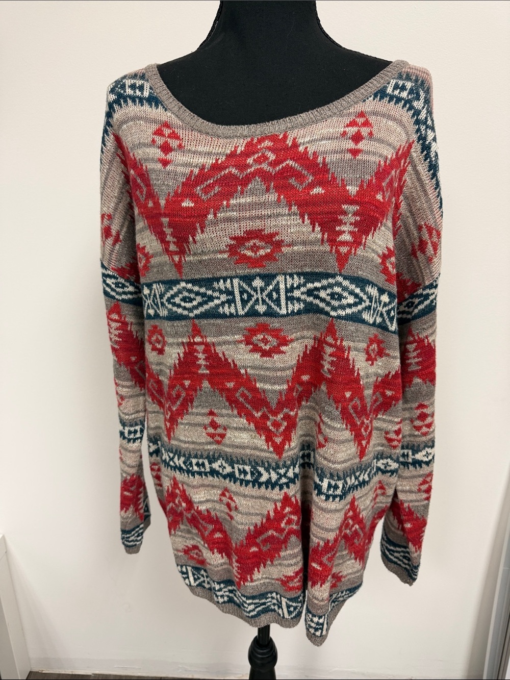 Denim & Supply Ralph Lauren Southwestern Cotton Sweater XL